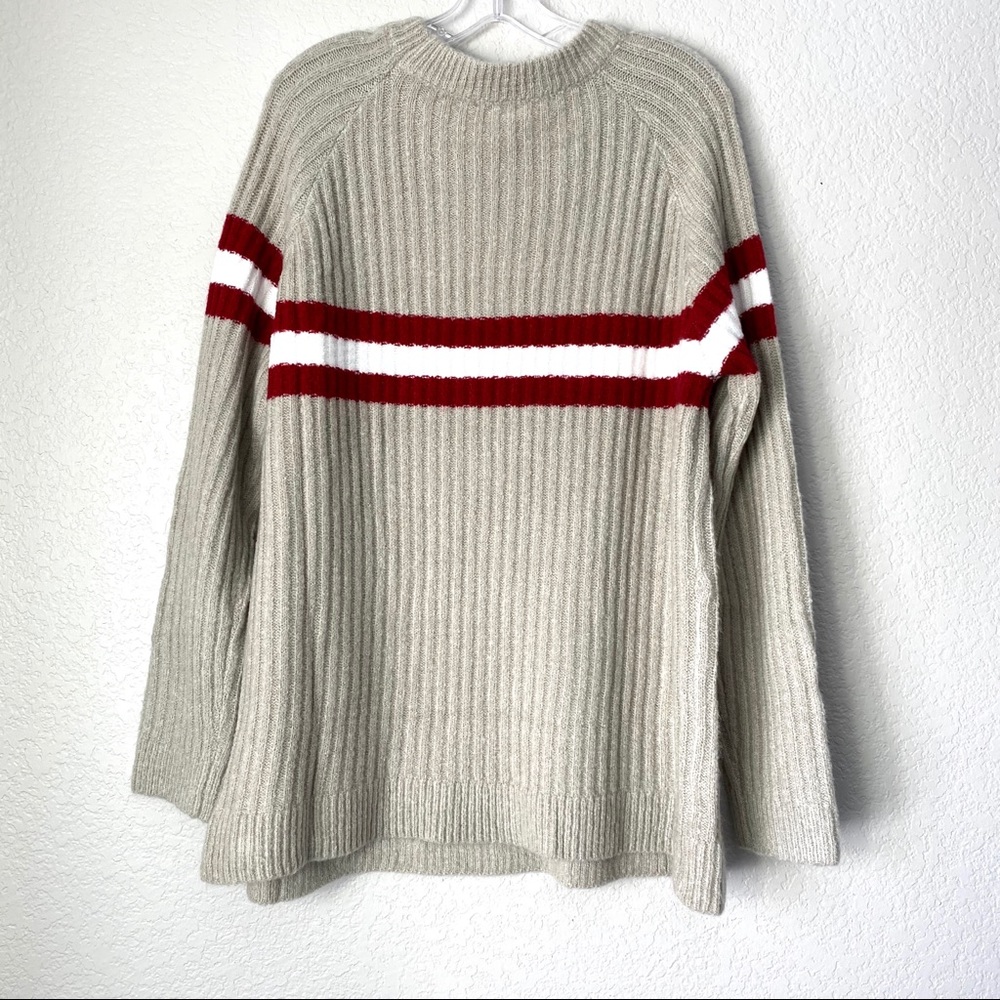 EASEL •Collegiate• Super Soft Striped Sweater NWT - Picture 5 of 8